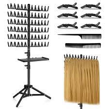 Braiding Rack with tray & accessories